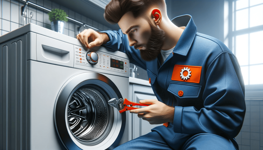 3D generated mechanic conducting washer repair