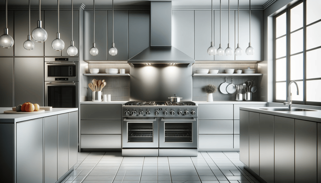 beautiful kitchen with prominent stove in the middel