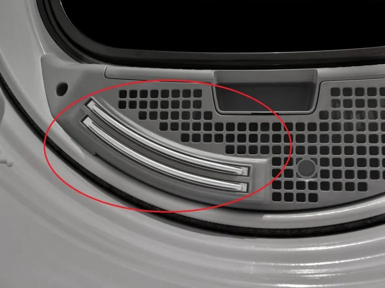 a picture of a typica moisture sensor in a dryer